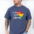 In Memory Of Our Heroes Pride Juneteenth Men's Comfort Colors T-Shirt Blue Jean