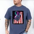 In Memory Of My Uncle Suicide Awareness American Flag Women Kids Men Men's Comfort Colors T-Shirt Blue Jean
