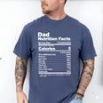 Miftees Fathers Day Tees Dad Nutrition Facts Men's Comfort Colors T-Shirt Blue Jean
