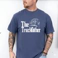 Monster Truck Jam Truckfather Dad Father UTE Pickup Men's Comfort Colors T-Shirt Blue Jean