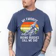 Motorcycle Dad Dirt Bike Shirt Motocross Riding Buddies Men's Comfort Colors T-Shirt Blue Jean