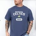 NBA Boston Celtics Dad Arched Team Logo Men's Comfort Colors T-Shirt Blue Jean
