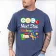 Next Stop Kindergarten Preschool Graduation 2025 Boy Girl Men's Comfort Colors T-Shirt Blue Jean