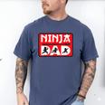 Ninja Dad Matching Family Ninja Warrior Men's Comfort Colors T-Shirt Blue Jean