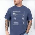 Nutrition Facts Dad Father's Day Shirt For Men Dad Men's Comfort Colors T-Shirt Blue Jean