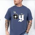 Old School Dad OG Hip Hop Head Vinyl Retro 80s90s Nostalgia Men's Comfort Colors T-Shirt Blue Jean