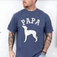 Papa ITALIAN GREYHOUND For Dad Men's Comfort Colors T-Shirt Blue Jean