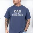 Parenting Dad Of A Threenager Men's Comfort Colors T-Shirt Blue Jean