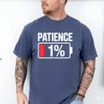 Patience 1 Battery Low Mood Tired Introvert Humor Men's Comfort Colors T-Shirt Blue Jean Patience 1 Battery Low Mood Tired Introvert Humor Men's Comfort Colors T-Shirt Blue Jean