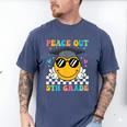 Peace Out 5th Grade Graduation Last Day Of School Men's Comfort Colors T-Shirt Blue Jean