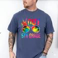Peace Out 5th Grade Tie Dye Graduation Last Day Of School Men's Comfort Colors T-Shirt Blue Jean