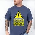 My People Skills Are Just Fine Sarcastic Introvert Men's Comfort Colors T-Shirt Blue Jean