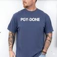 PGY Done Medical Training Residency Graduation Men's Comfort Colors T-Shirt Blue Jean
