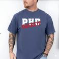 PHD Nailed It Graduation Doctorate Graduate Men's Comfort Colors T-Shirt Blue Jean