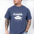 PhinisheD PhD Graduation Doctor Of Philosophy Men's Comfort Colors T-Shirt Blue Jean