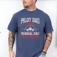 Pilot Dad Like A Normal Dad But Cooler Plane Aviator Pilot Men's Comfort Colors T-Shirt Blue Jean