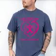 Pink Ribbon In Memory Of My Niece Breast Cancer Awareness Men's Comfort Colors T-Shirt Blue Jean