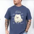 Pomeranian Anatomy Cute Pet Pom Mom Dog Dad For Men Women Girls Kids Men's Comfort Colors T-Shirt Blue Jean