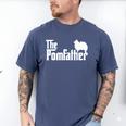 Pomeranian Father Dad The Pom Father Dog Lover Small Men's Comfort Colors T-Shirt Blue Jean