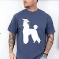 Poodle Graduation Dog Graduate Men's Comfort Colors T-Shirt Blue Jean