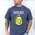 Pregnancy Announcement Shirts Men Dad Papacado Men's Comfort Colors T-Shirt Blue Jean