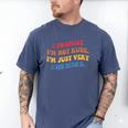 I Promise I'm Not Rude I'm Just Very Awkward Introvert Men's Comfort Colors T-Shirt Blue Jean