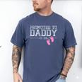 Promoted To Daddy Est 2026 Shirt New Daddy New Dad Men's Comfort Colors T-Shirt Blue Jean