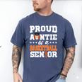 Proud Auntie Of a Basketball Senior 2026 Graduation Gifts Men's Comfort Colors T-Shirt Blue Jean