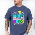 Proud Aunty Of Kindergarten Graduate 2024 Graduation Aunty Men's Comfort Colors T-Shirt Blue Jean