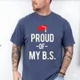 Proud Of My BS Graduation Bachelor's Degree T-Shirt Men's Comfort Colors T-Shirt Blue Jean