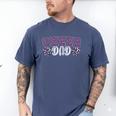 Proud Cheer Dad My Favorite Cheerleader Calls Me Dad Purple Men's Comfort Colors T-Shirt Blue Jean
