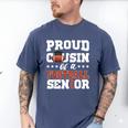 Proud Cousin Of a Football Senior 2026 Graduation Gifts Men's Comfort Colors T-Shirt Blue Jean