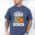 Proud Dad Of A 2026 Senior Basketball Graduation Leopard Men's Comfort Colors T-Shirt Blue Jean