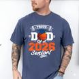 Proud Dad Of A 2026 Senior Basketball Graduation Men's Comfort Colors T-Shirt Blue Jean