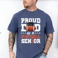 Proud Dad Of a Football Senior 2026 Graduation Men's Comfort Colors T-Shirt Blue Jean