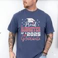 Proud Daughter Of 2025 College Graduate Family Graduation Men's Comfort Colors T-Shirt Blue Jean