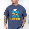 Proud Graduation Dad Father Of Graduates Men's Comfort Colors T-Shirt Blue Jean