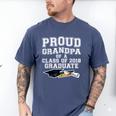 Proud Grandfather Graduation Grandpa Of Grad 2018 Shirt Men's Comfort Colors T-Shirt Blue Jean