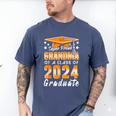 Proud Grandma Of A Class Of 2024 Matching Family Graduation Men's Comfort Colors T-Shirt Blue Jean