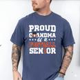 Proud Grandma Of a Football Senior 2026 Graduation Men's Comfort Colors T-Shirt Blue Jean