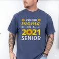Proud Mama Of a 2021 Graduate Senior Mom 2021 Graduation Men's Comfort Colors T-Shirt Blue Jean