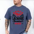 Proud Mom Of a Lacrosse Senior 2022 Graduation Men's Comfort Colors T-Shirt Blue Jean