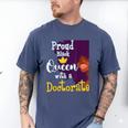 Proud Queen PhD Graduate PhD Graduation Doctorate Men's Comfort Colors T-Shirt Blue Jean