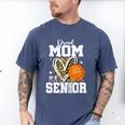 Proud Senior Mom Class Of 2026 Basketball Graduation Leopard Men's Comfort Colors T-Shirt Blue Jean