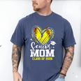 Proud Senior Mom Class Of 2026 Softball Graduation Heart Men's Comfort Colors T-Shirt Blue Jean