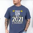 Proud Son Of A 2021 Graduate Graduation Clothes MBA PhD Men's Comfort Colors T-Shirt Blue Jean