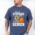 Proud Stepdad Of A 2026 Senior Basketball Graduation Leopard Men's Comfort Colors T-Shirt Blue Jean