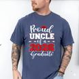 Proud Uncle Of A 2026 Graduate Senior Family Graduation Men's Comfort Colors T-Shirt Blue Jean
