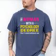 Psychology Degree Major Graduation 2024 Psychologist PsyD Men's Comfort Colors T-Shirt Blue Jean