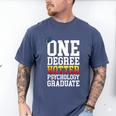 Psychology Graduation Shirt Hotter By One Degree University Men's Comfort Colors T-Shirt Blue Jean